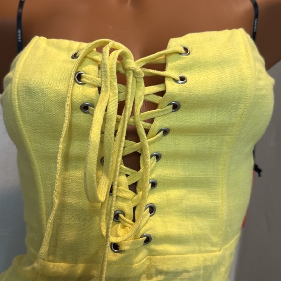 forever 21 yellow tube dress - Picture 2 of 5
